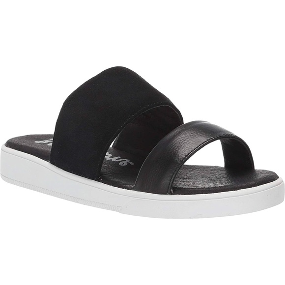 Blackstone Rl92 Black Leather Slide Mules Sandals Comfortable Flat Shoes 7 37 - Picture 1 of 7